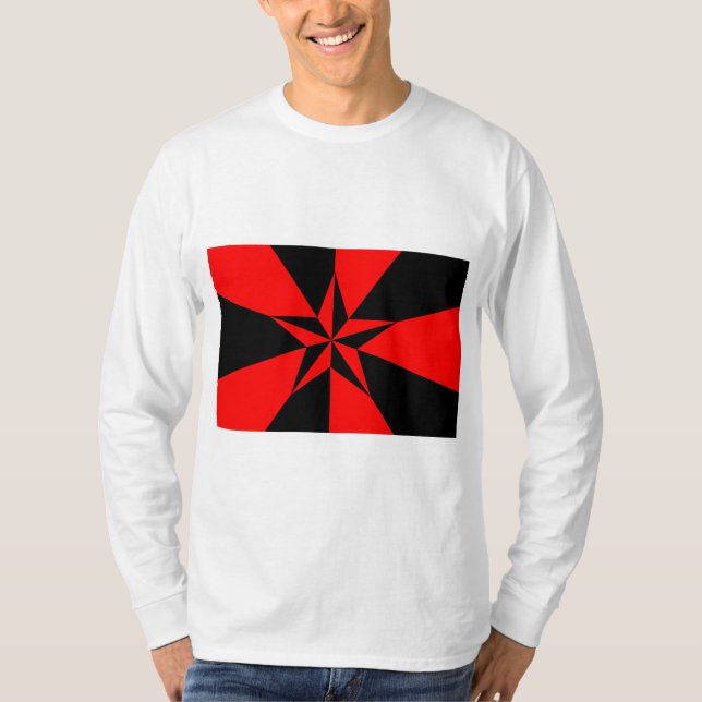 T-shirt Drapeau du socialisme libertaire (Devant)