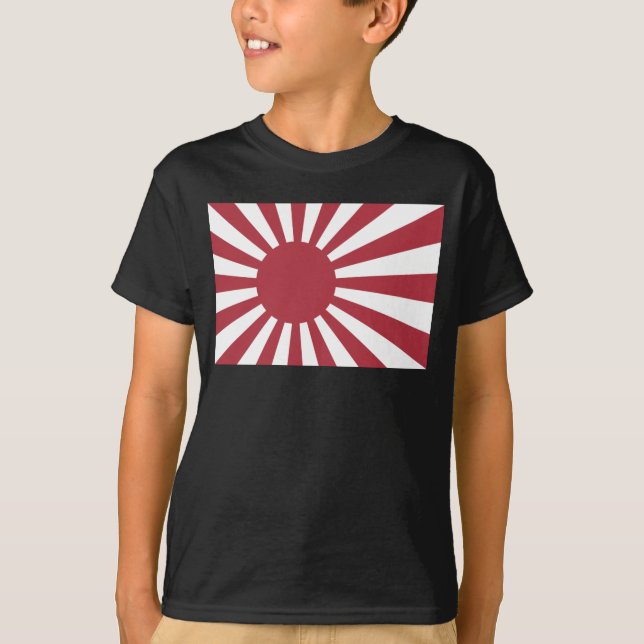 T-shirt Drapeau du soleil levant impérial du Japon, Edo à  (Devant)