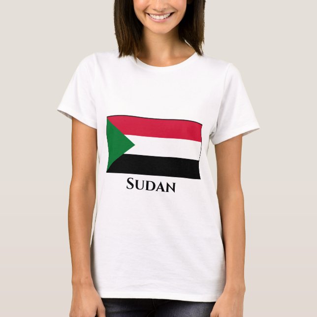 T-shirt Drapeau du Soudan (Devant)