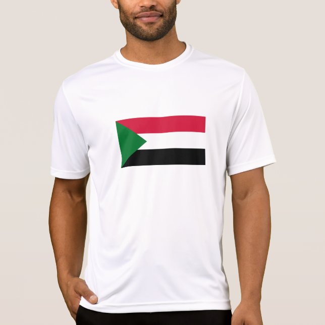 T-shirt Drapeau du Soudan (Devant)