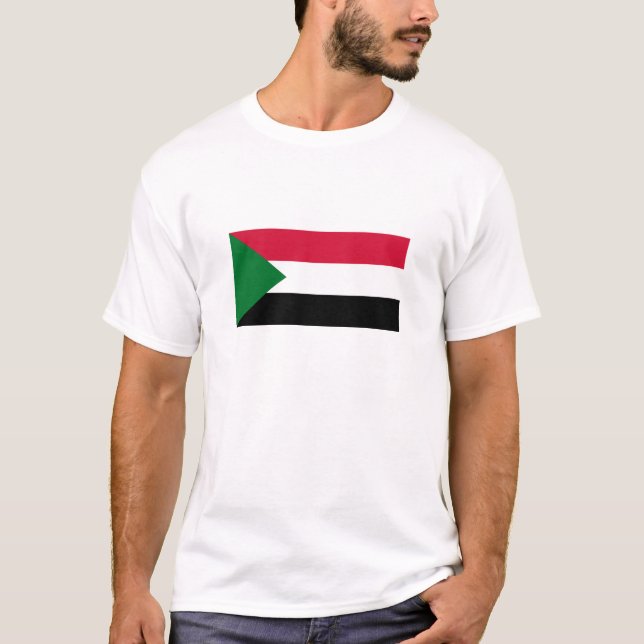 T-shirt Drapeau du Soudan (Devant)