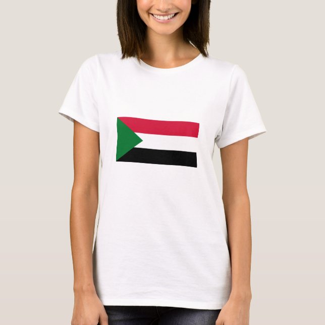T-shirt Drapeau du Soudan (Devant)