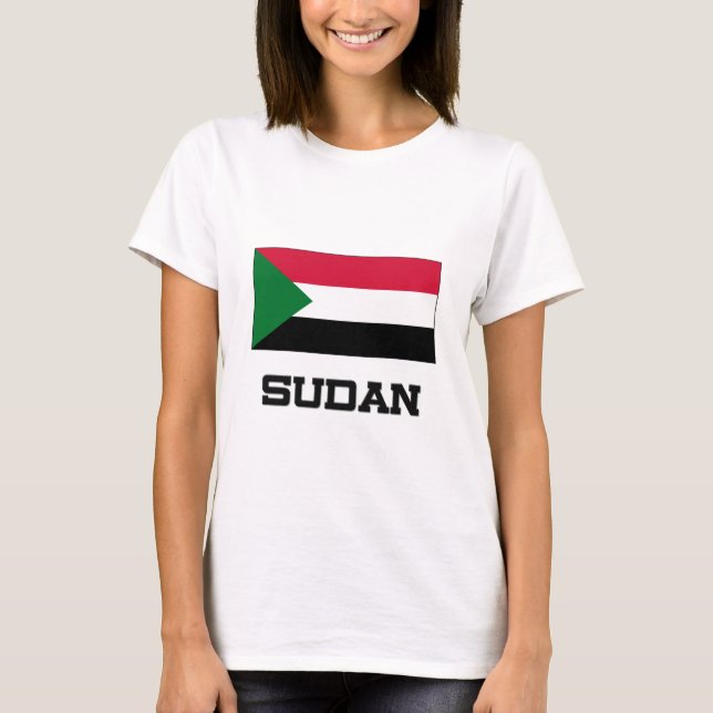 T-shirt Drapeau du Soudan (Devant)