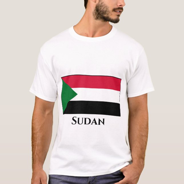 T-shirt Drapeau du Soudan (Devant)