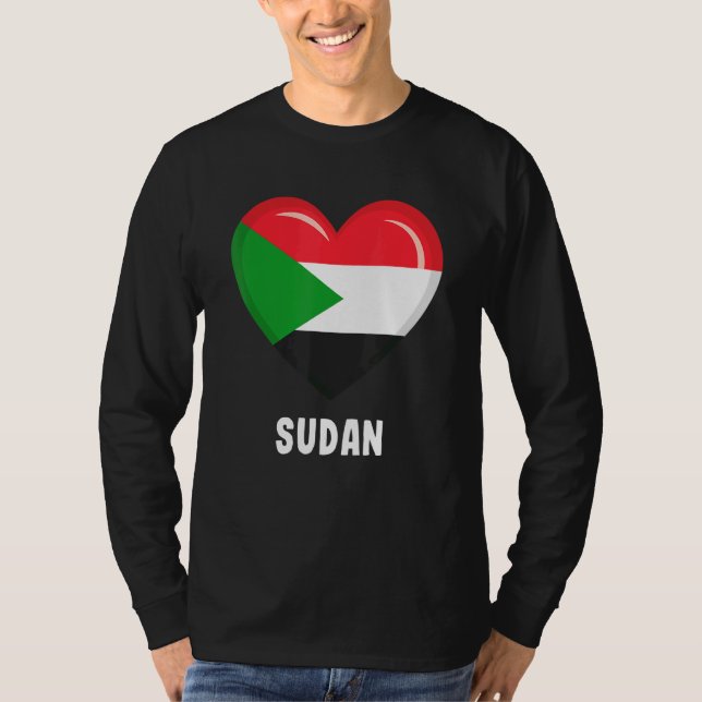 T-shirt Drapeau du Soudan (Devant)