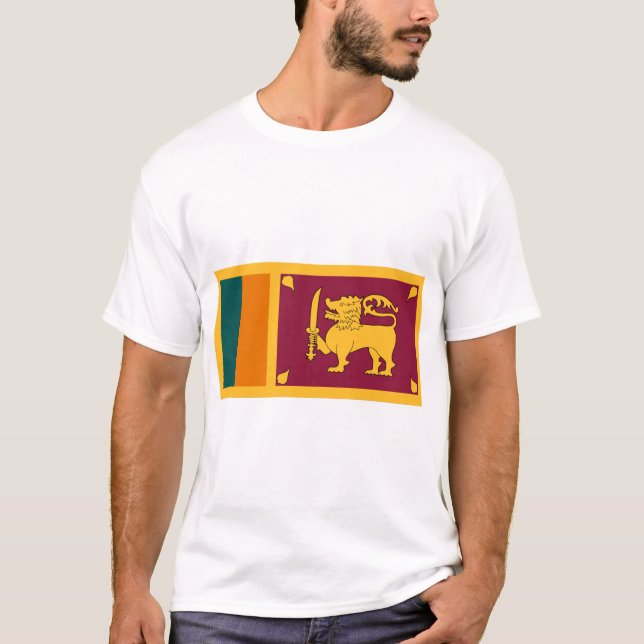 T-shirt Drapeau du Sri Lanka (Devant)