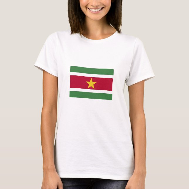 T-shirt Drapeau du Suriname (Devant)