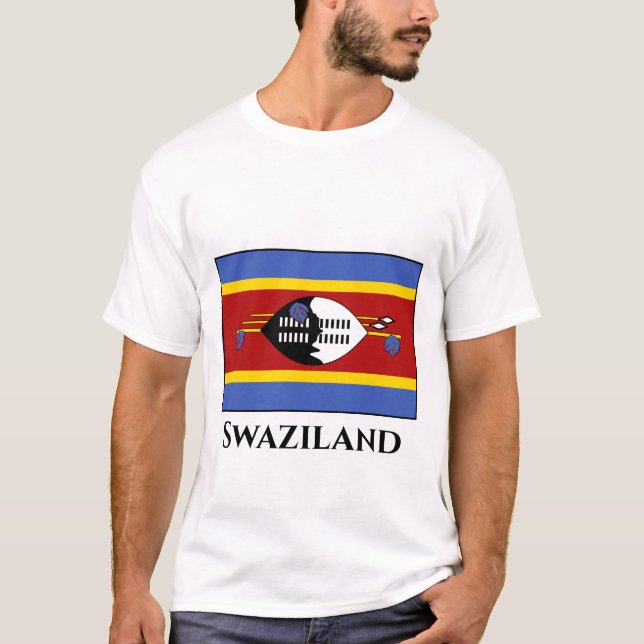 T-shirt Drapeau du Swaziland (Devant)