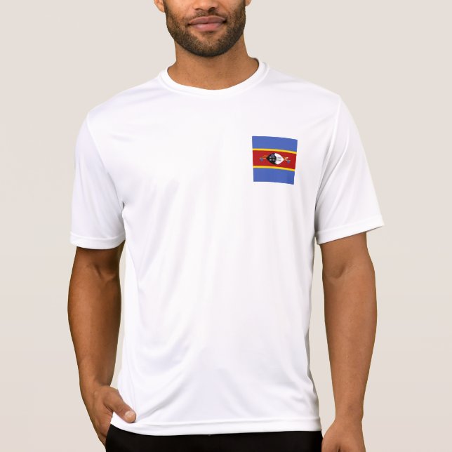 T-shirt drapeau du Swaziland (Devant)