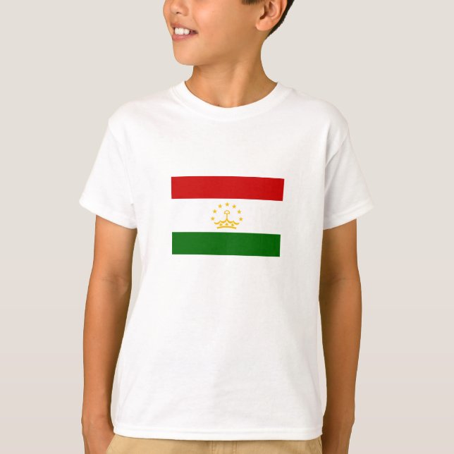 T-shirt Drapeau du Tadjikistan (Devant)