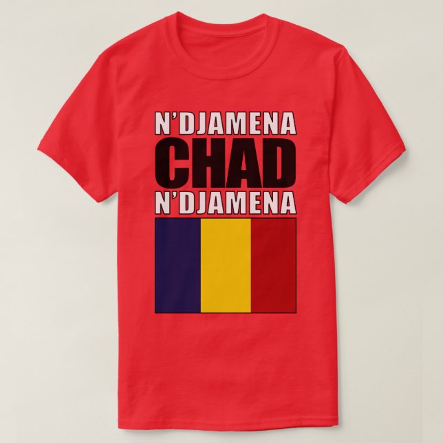 T-shirt Drapeau du Tchad (Design devant)