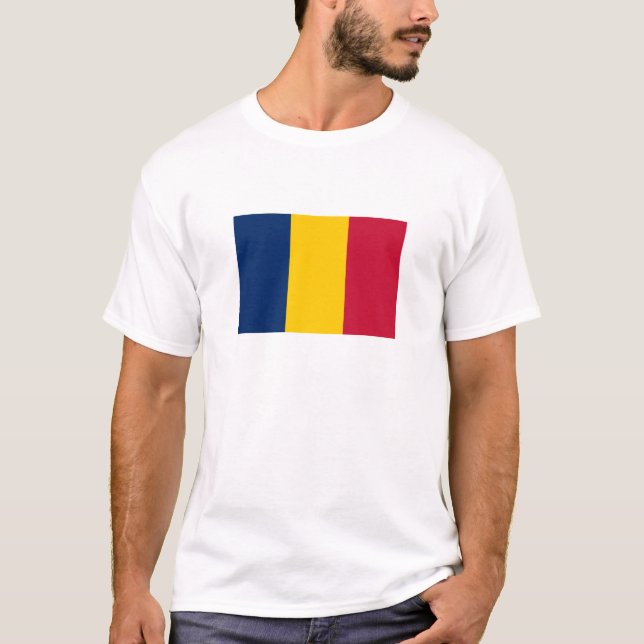 T-shirt Drapeau du Tchad (Devant)