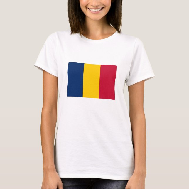 T-shirt Drapeau du Tchad (Devant)