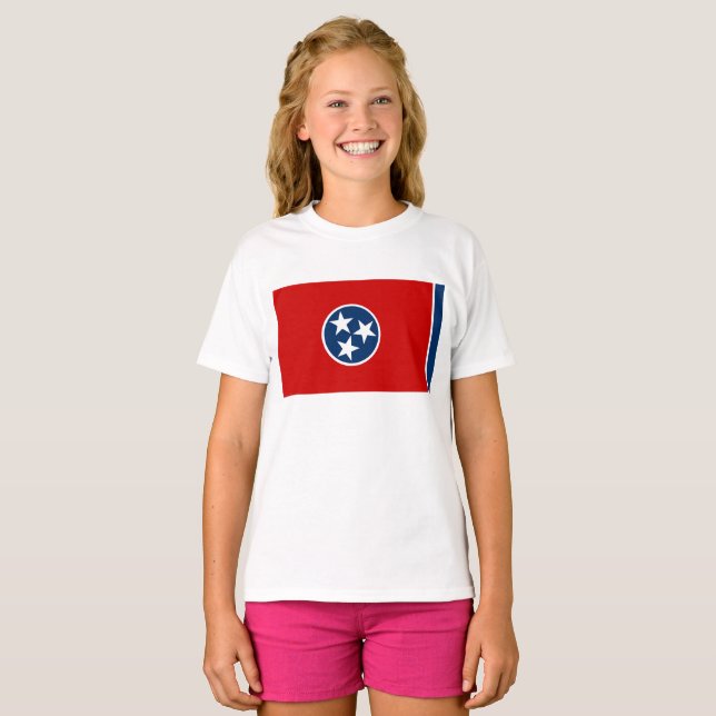 T-shirt Drapeau du Tennessee (Devant entier)