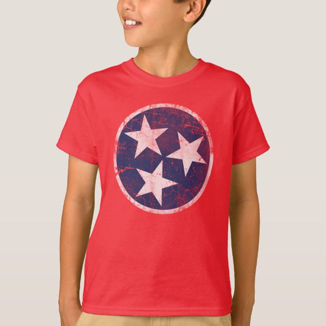 T-shirt Drapeau du Tennessee (Devant)