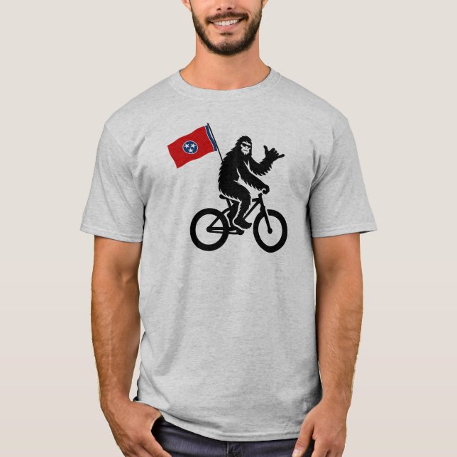 T-shirt Drapeau du Tennessee de Bigfoot Cycling (Devant)