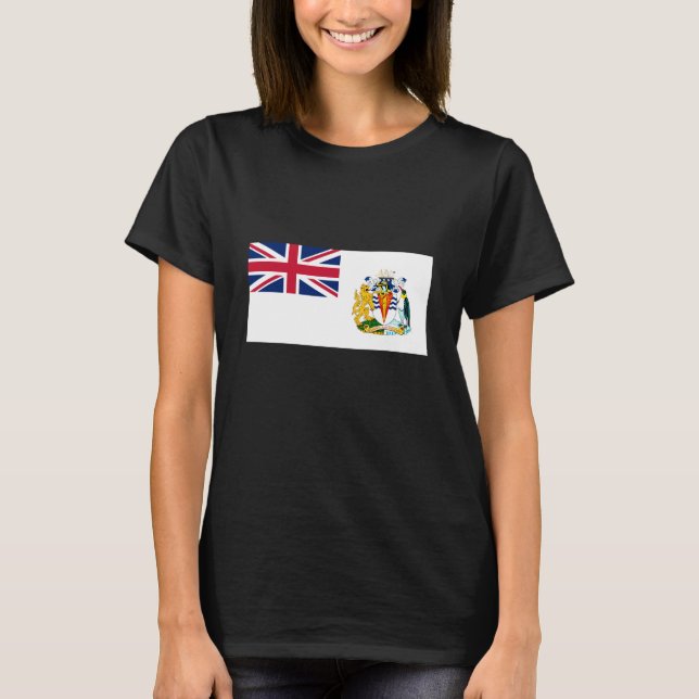 T-shirt Drapeau du territoire antarctique britannique (Devant)