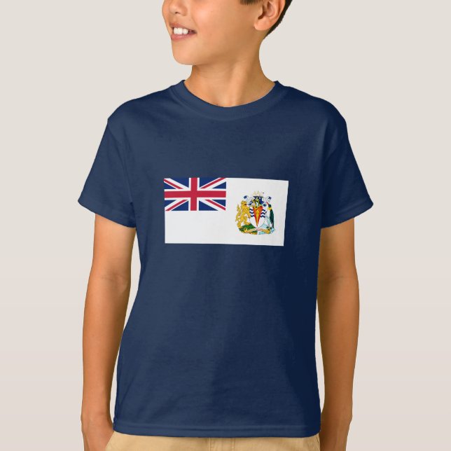 T-shirt Drapeau du territoire antarctique britannique (Devant)