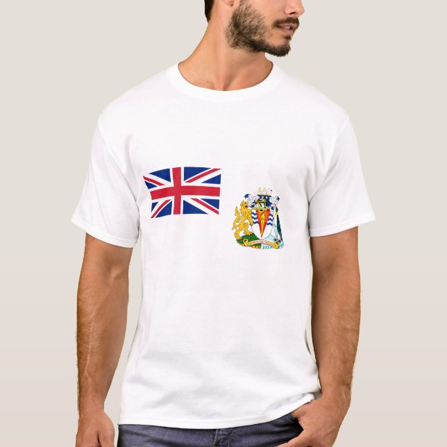 T-shirt Drapeau du Territoire de l'Antarctique britannique (Devant)