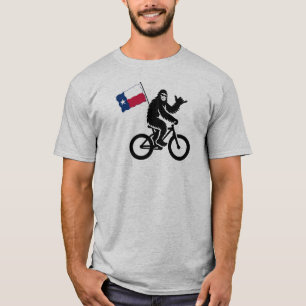 T-shirt Drapeau du Texas Bigfoot Cycling