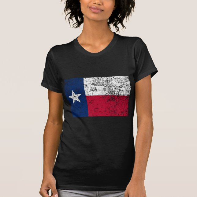 T-shirt Drapeau du Texas désorganisé (Devant)
