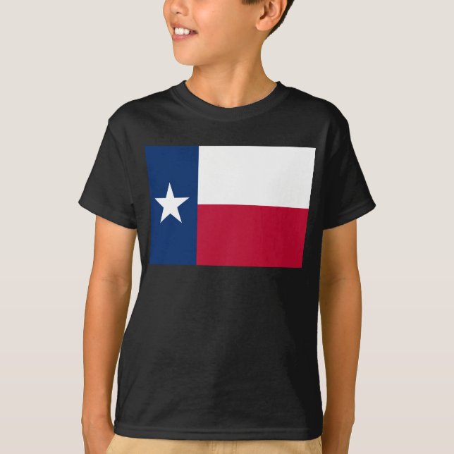 T-shirt Drapeau du Texas : Longhorns, l'État de l'étoile s (Devant)