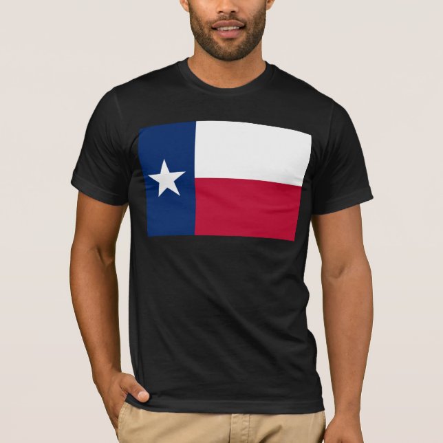 T-shirt Drapeau du Texas : Longhorns, l'État de l'étoile s (Devant)