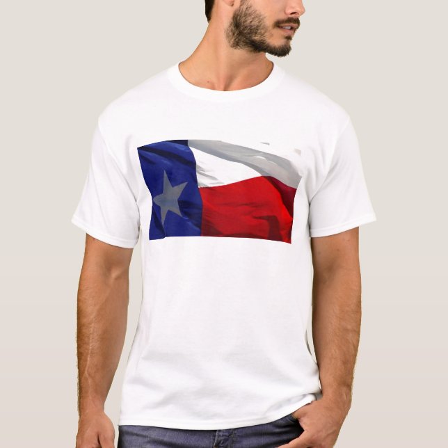 T-shirt Drapeau du Texas Pop Art (Devant)