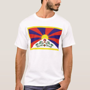 T-shirt Drapeau du Tibet - Drapeau du lion des neiges