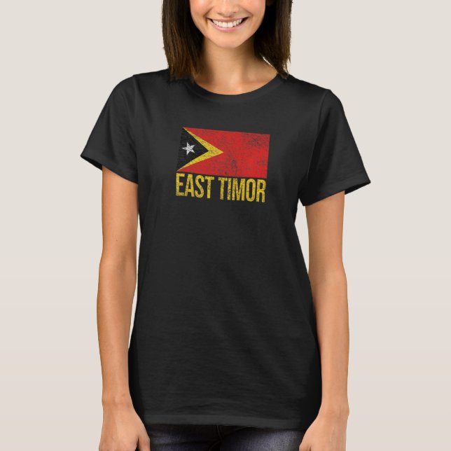 T-shirt Drapeau du Timor oriental Dili (Devant)