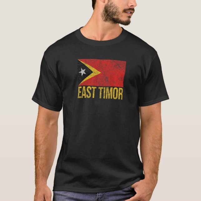 T-shirt Drapeau du Timor oriental Dili (Devant)
