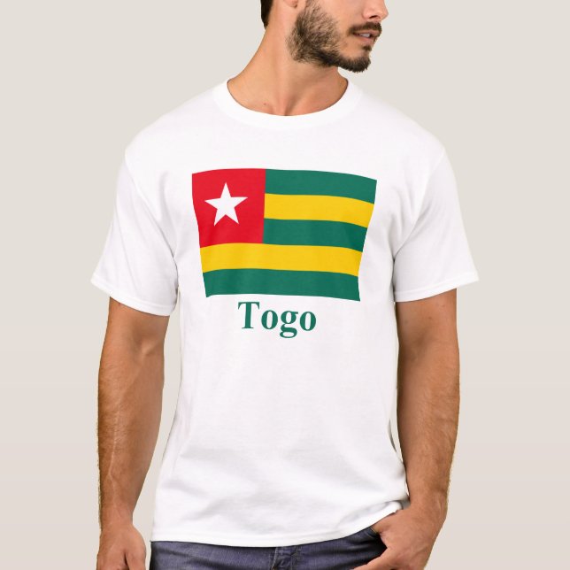 T-shirt Drapeau du Togo avec le nom (Devant)