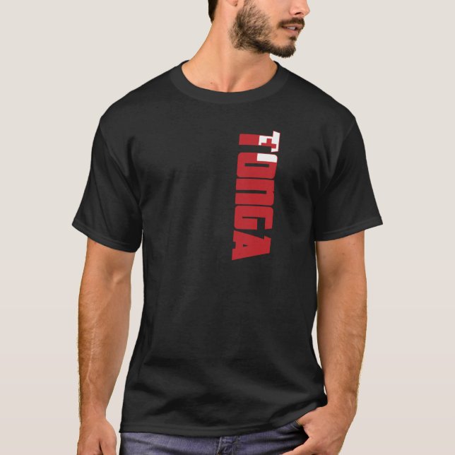 T-shirt Drapeau du Tonga (Devant)