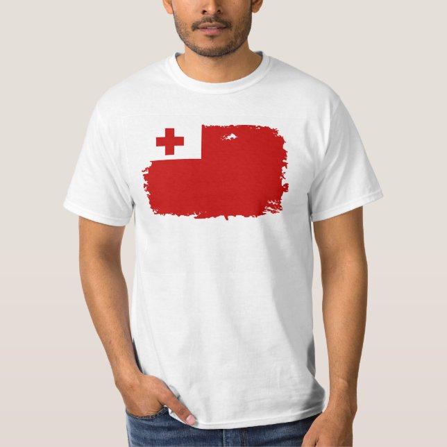 T-SHIRT DRAPEAU DU TONGA (Devant)