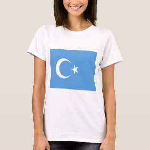 T-shirt Drapeau du Turkestan oriental Ouyghur