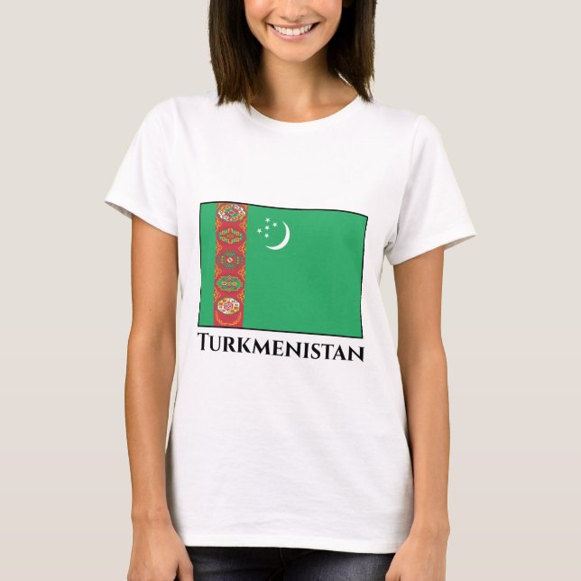 T-shirt Drapeau du Turkménistan (Devant)