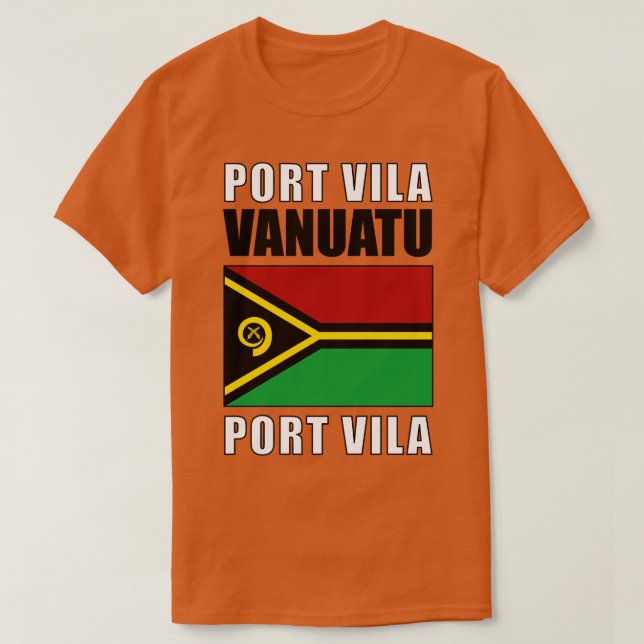 T-shirt Drapeau du Vanuatu (Design devant)