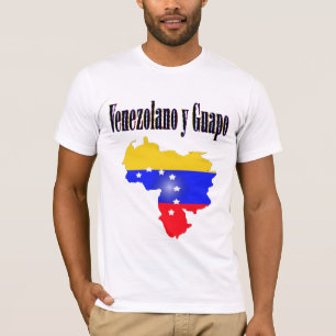 T-shirt Drapeau du Venezuela avec le texte Venezolano y gu