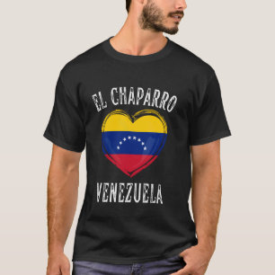 T-shirt Drapeau du Venezuela Cœur Ville El Chaparro