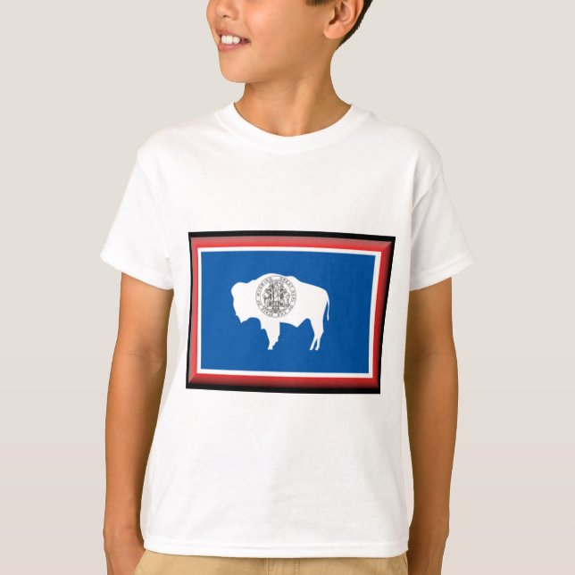 T-shirt Drapeau du Wyoming (Devant)