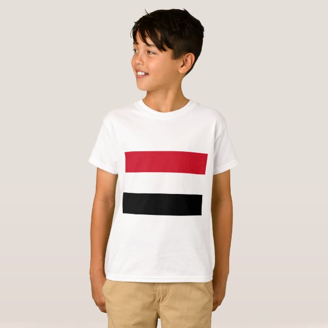 T-shirt Drapeau du Yémen (Devant entier)