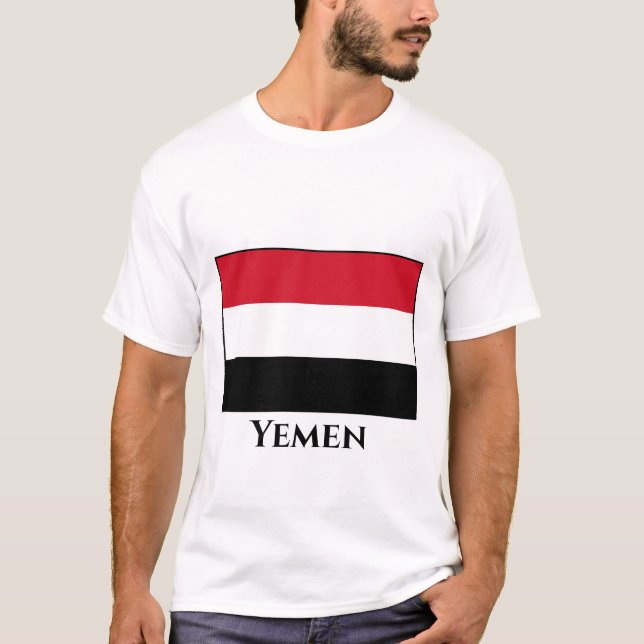 T-shirt Drapeau du Yémen (Devant)
