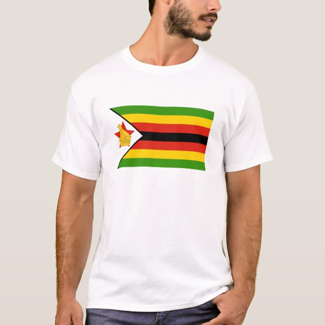 T-shirt Drapeau du Zimbabwe (Devant)