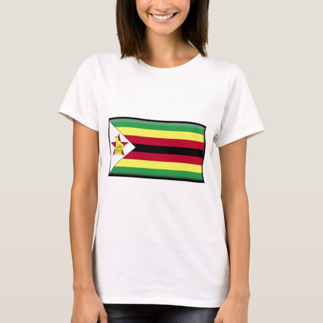 T-shirt Drapeau du Zimbabwe (Devant)