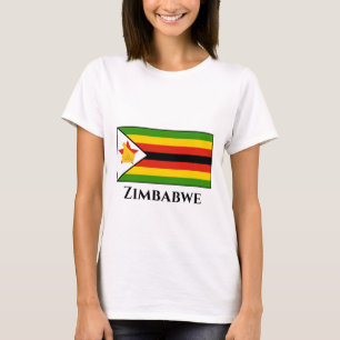 T-shirt Drapeau du Zimbabwe