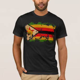 T-shirt Drapeau du Zimbabwe