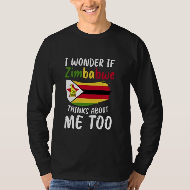 T-shirt Drapeau du Zimbabwe Zimbabwe (Devant)