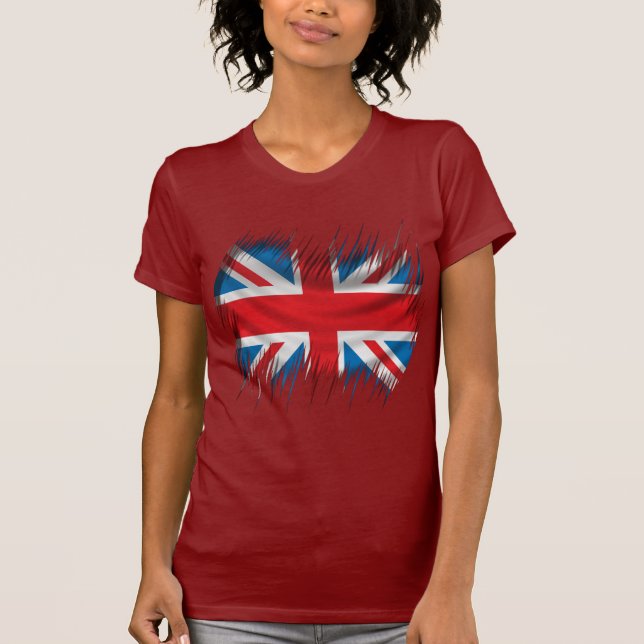T-shirt Drapeau d'Union Jack de défibreurs (Devant)