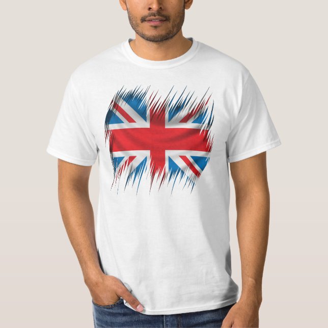 T-shirt Drapeau d'Union Jack de défibreurs (Devant)