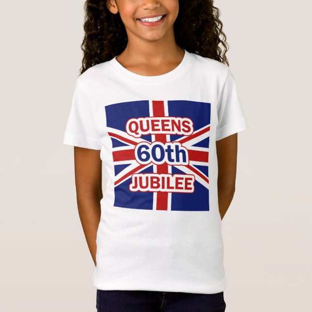 T-Shirt Drapeau d'Union Jack de jubilé de diamant de la (Devant)